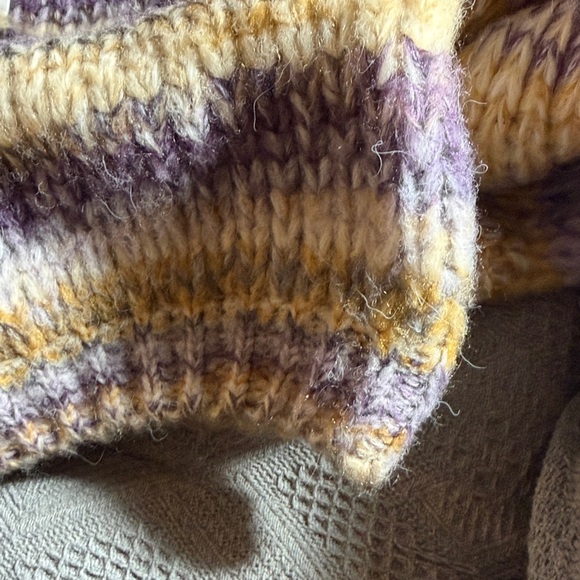 Molly Bracken Carol Knitted Crewneck Striped Sweater Size: L - Picture 10 of 12